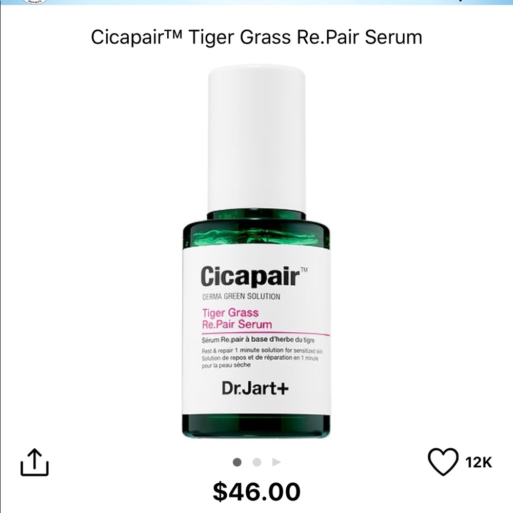 Dr. Jart Cicapair Tiger Grass Re.Pair Serum